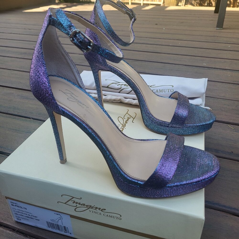 Vince Camuto Imagine Sparkle Stiletto Heel Shoes Size 8